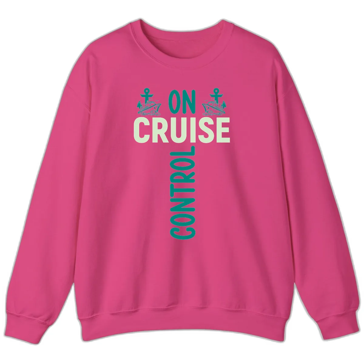 On Cruise With You Sweatshirt in Heliconia