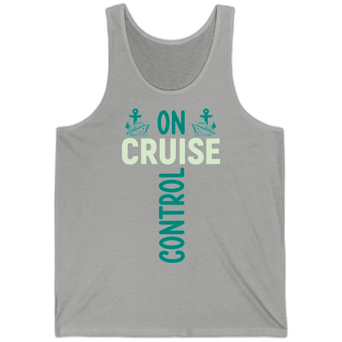 On Cruise With You Tank in Athletic Heather
