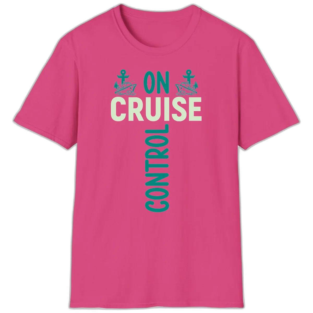 On Cruise With You T-Shirt in Heliconia