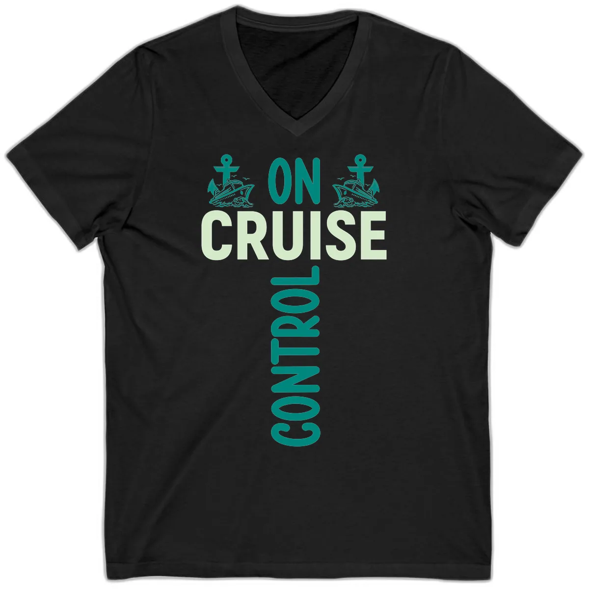 On Cruise With You V-Neck in Black