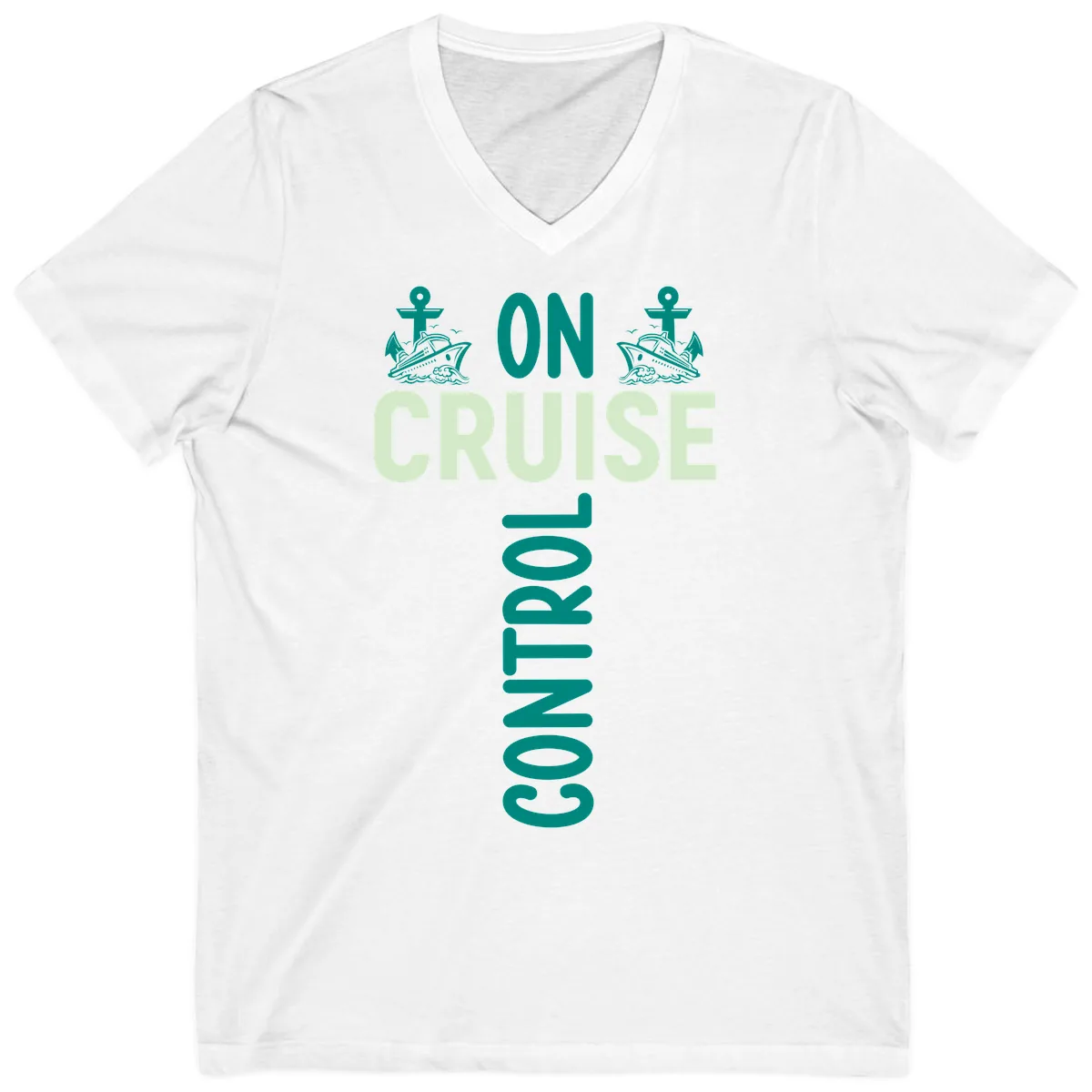 On Cruise With You V-Neck in White