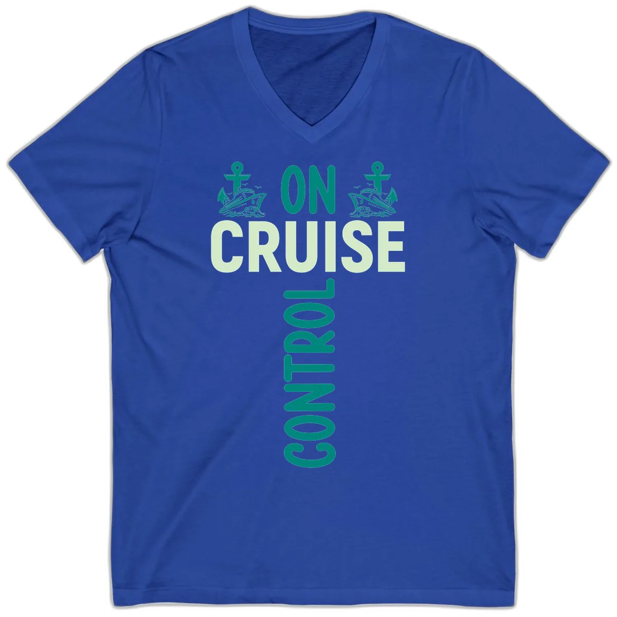 On Cruise With You V-Neck in True Royal
