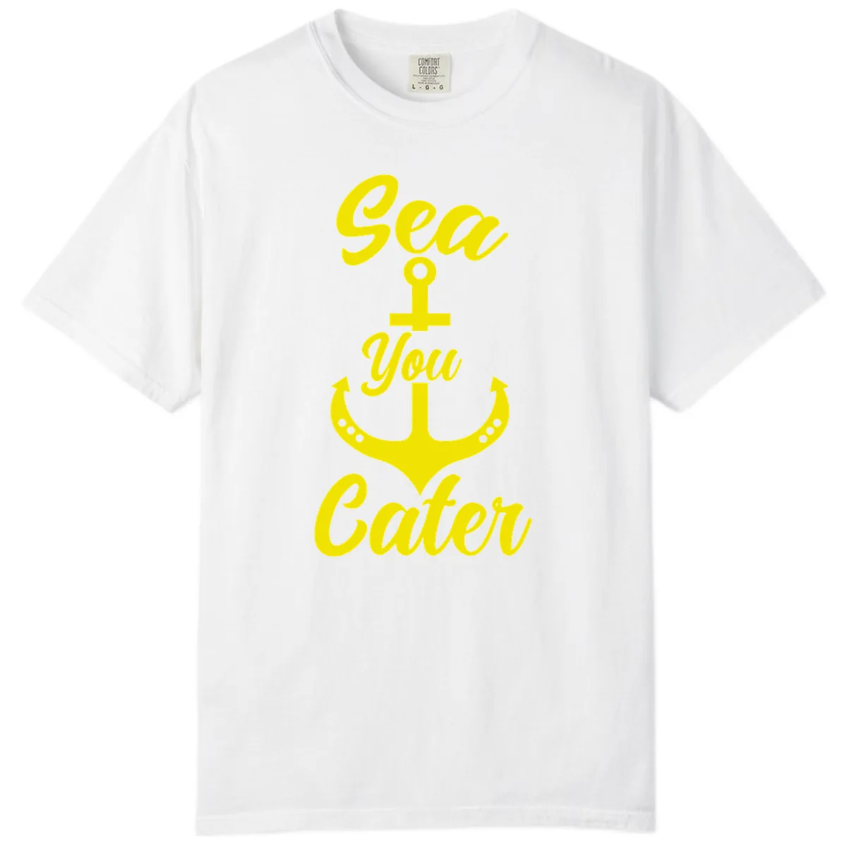 Sea You Later Anchor Comfort Color in White