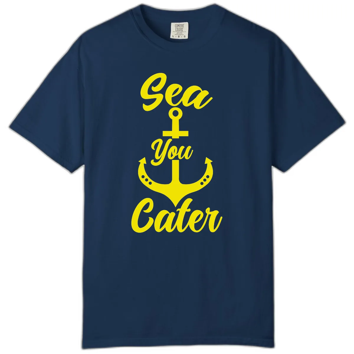 Sea You Later Anchor Comfort Color in Navy