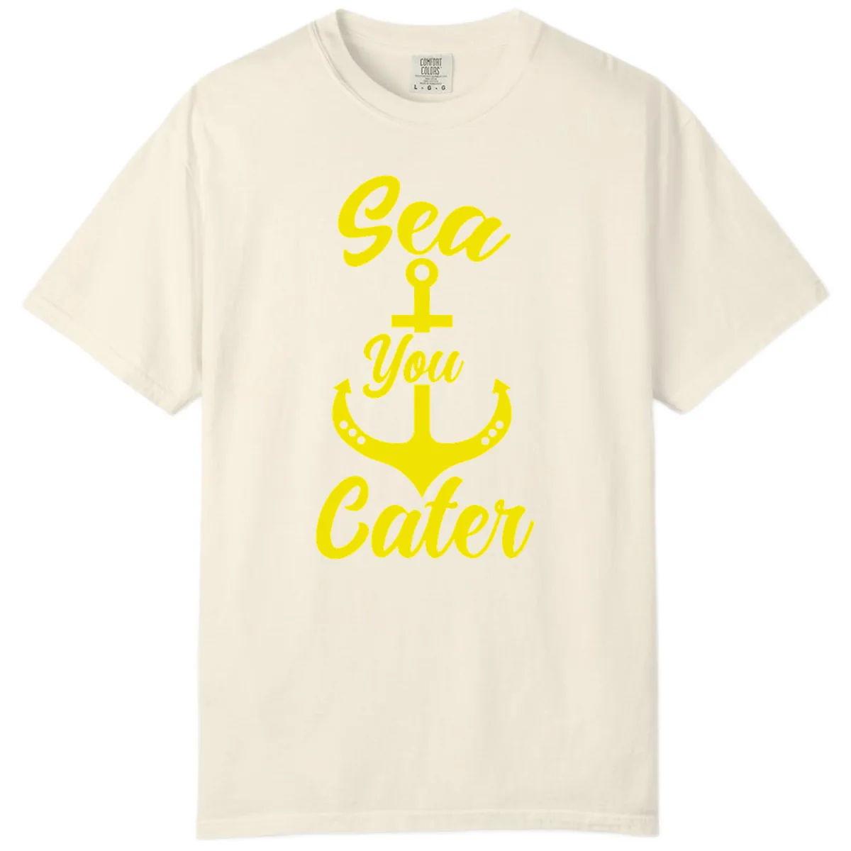 Sea You Later Anchor Comfort Color in Ivory