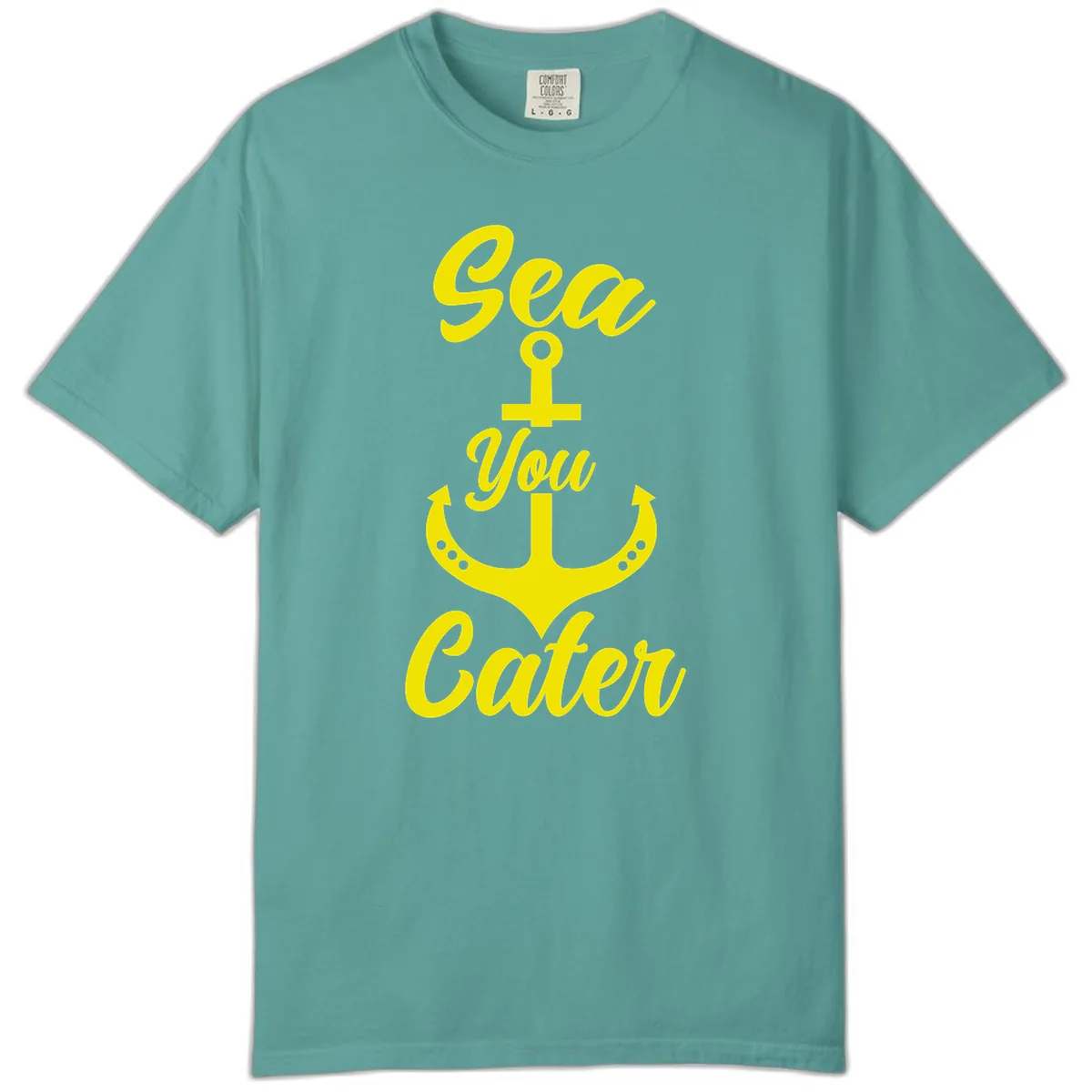 Sea You Later Anchor Comfort Color in Seafoam