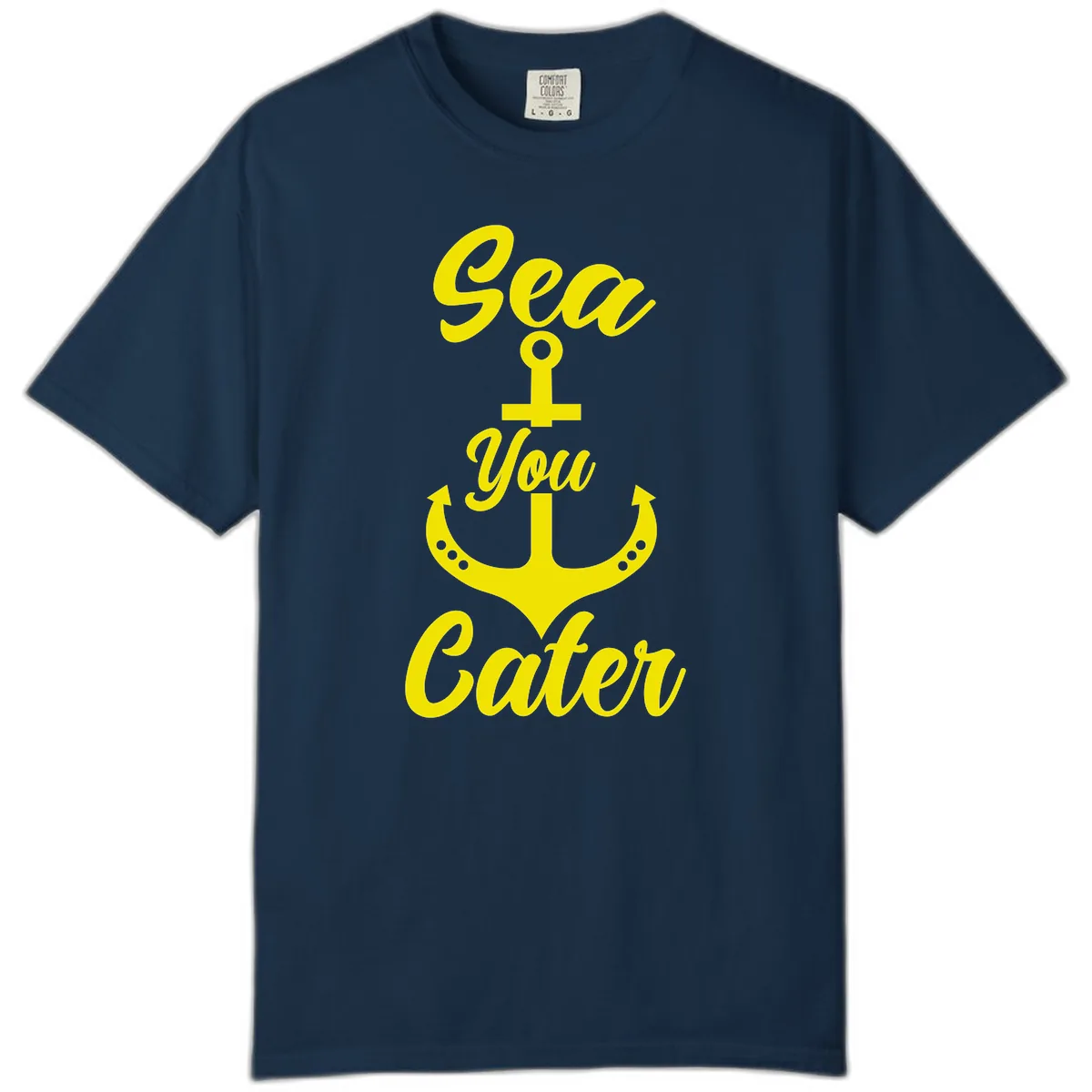 Sea You Later Anchor Comfort Color in True Navy