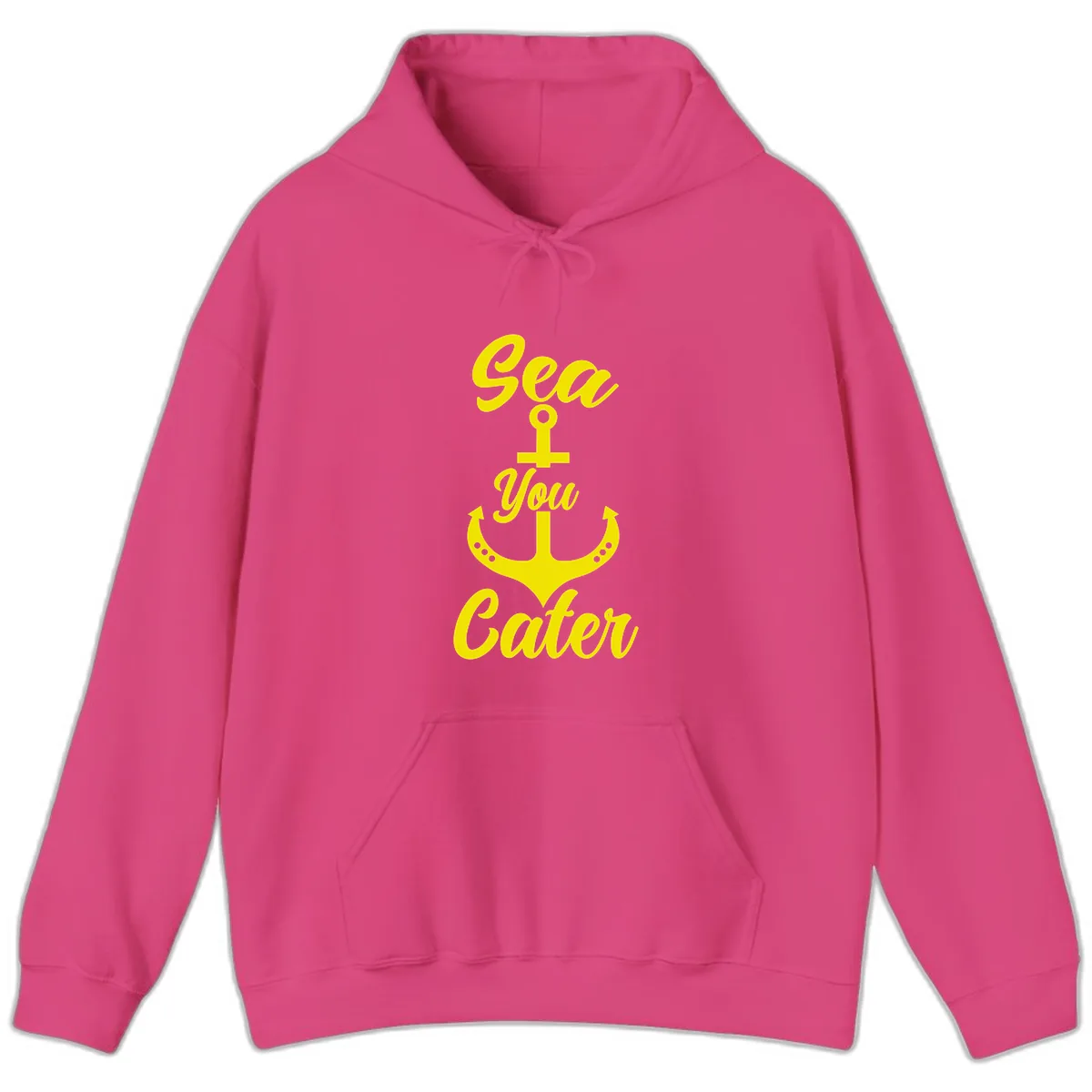 Sea You Later Anchor Hoodie in Heliconia