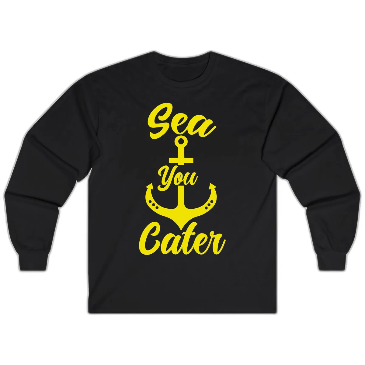 Sea You Later Anchor Long Sleeve in Black