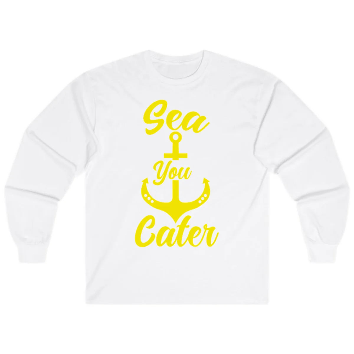 Sea You Later Anchor Long Sleeve in White