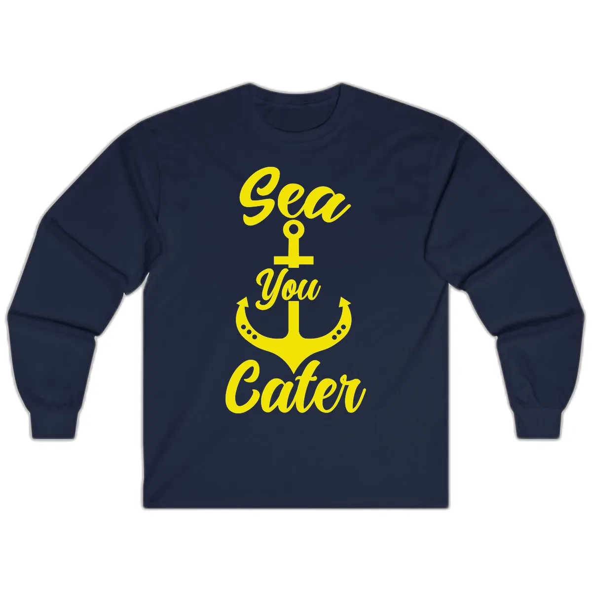 Sea You Later Anchor Long Sleeve in Navy