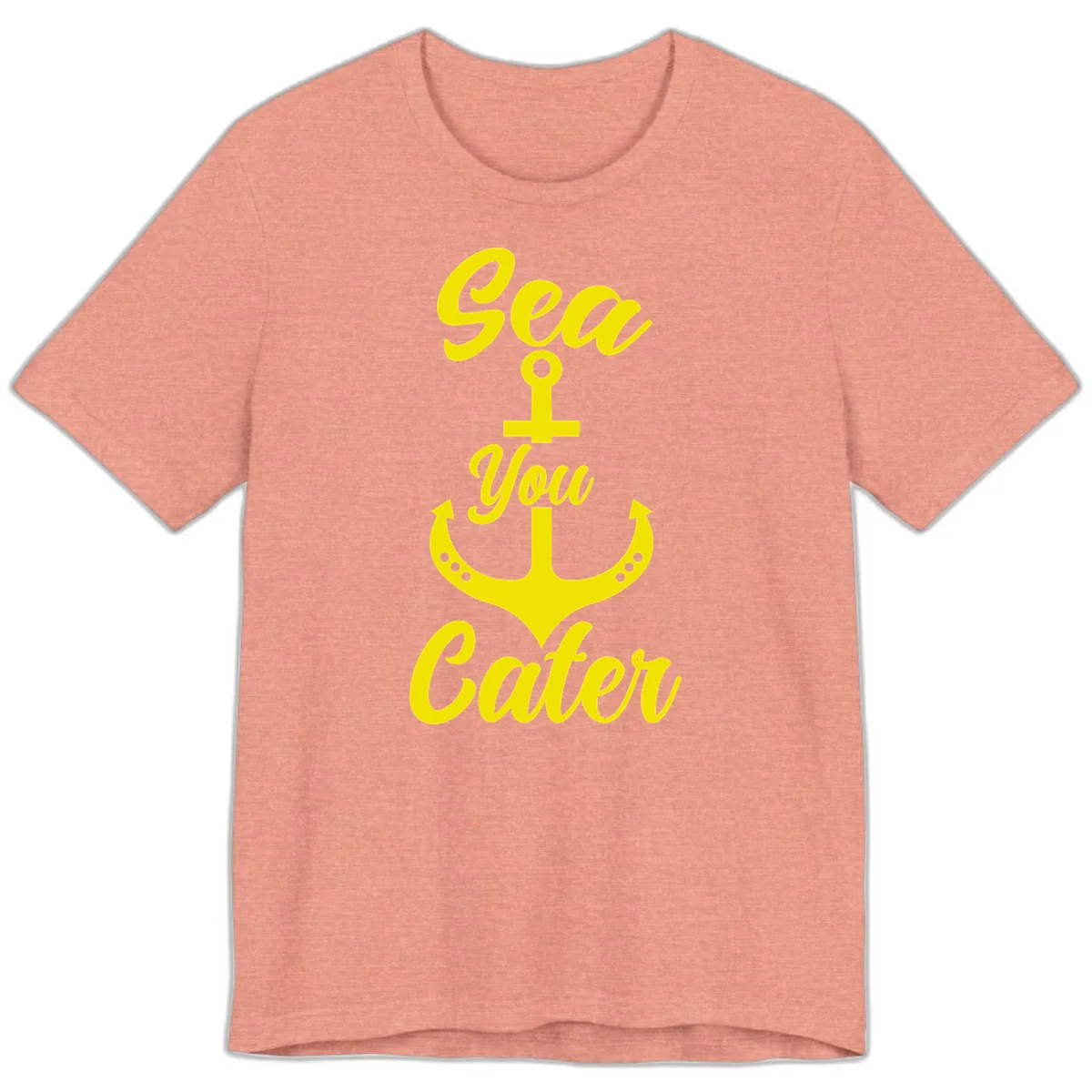 Sea You Later Anchor Premium T-Shirt in Heather Sunset