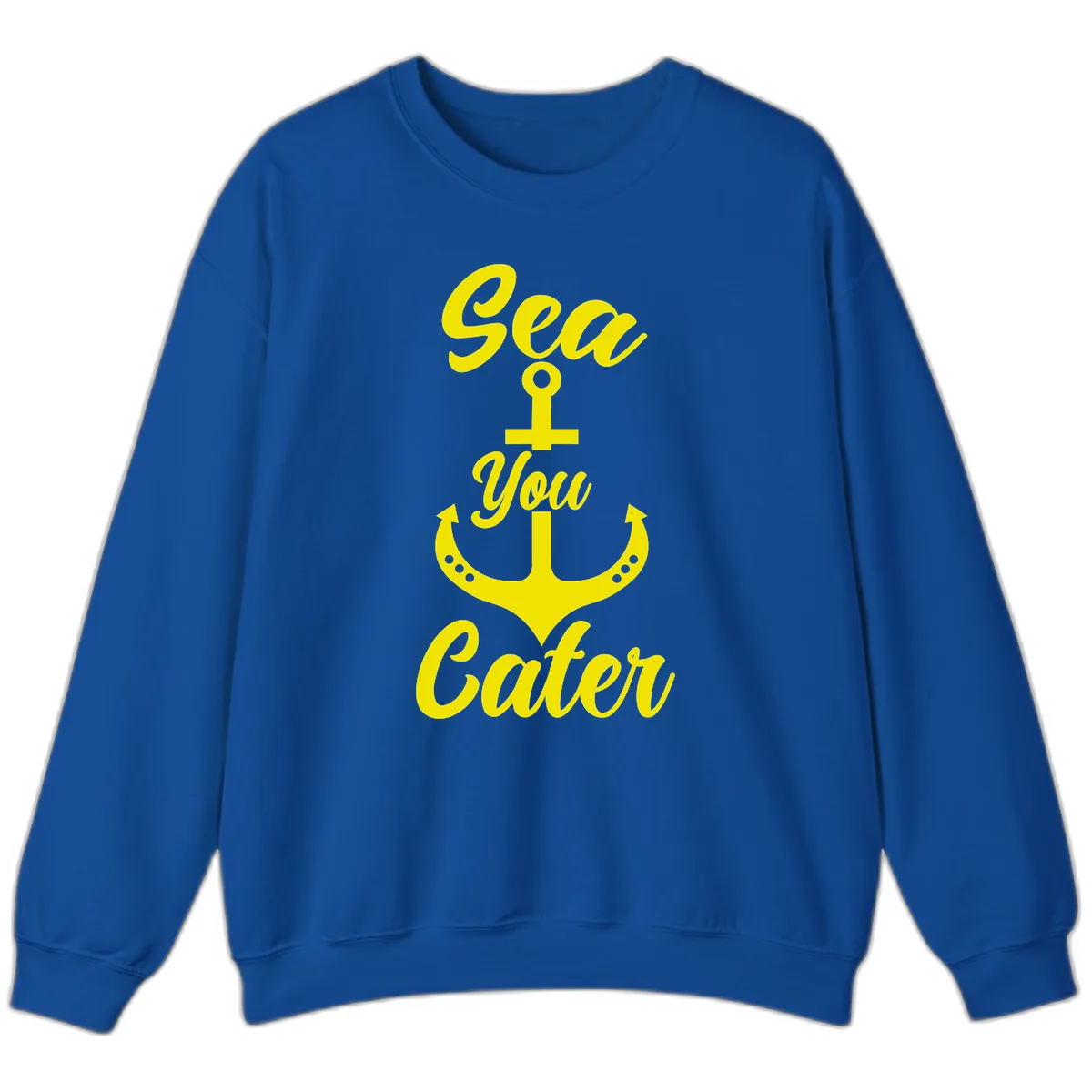Sea You Later Anchor Sweatshirt in Royal