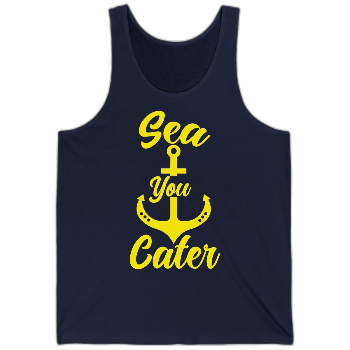 Sea You Later Anchor Tank in Navy