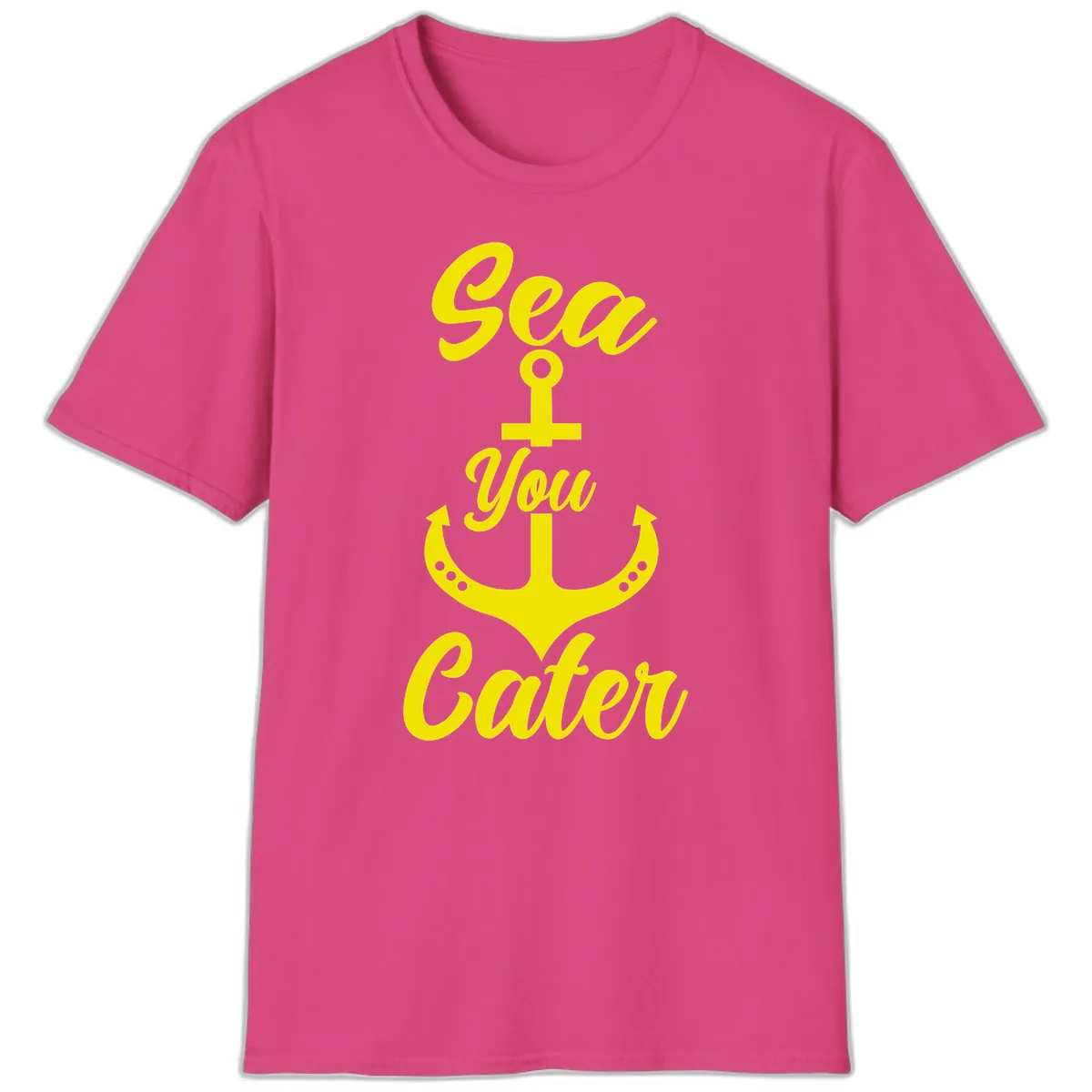 Sea You Later Anchor T-Shirt in Heliconia
