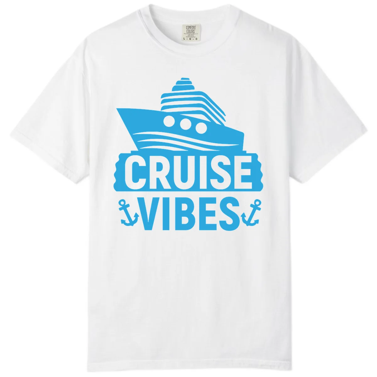 Cruise & Vibes Comfort Color in White