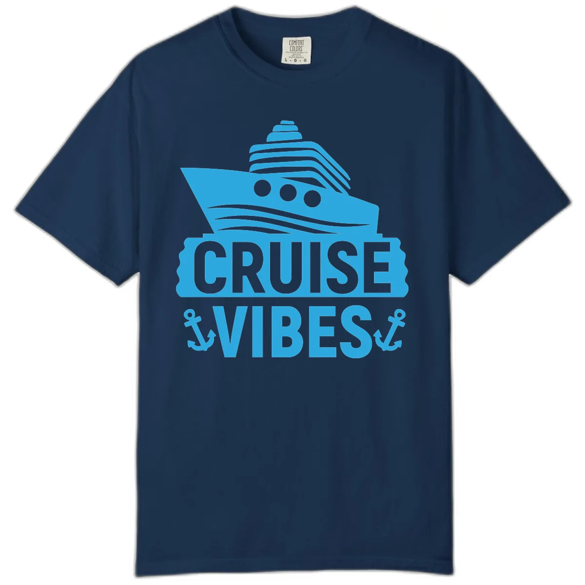 Cruise & Vibes Comfort Color in Navy