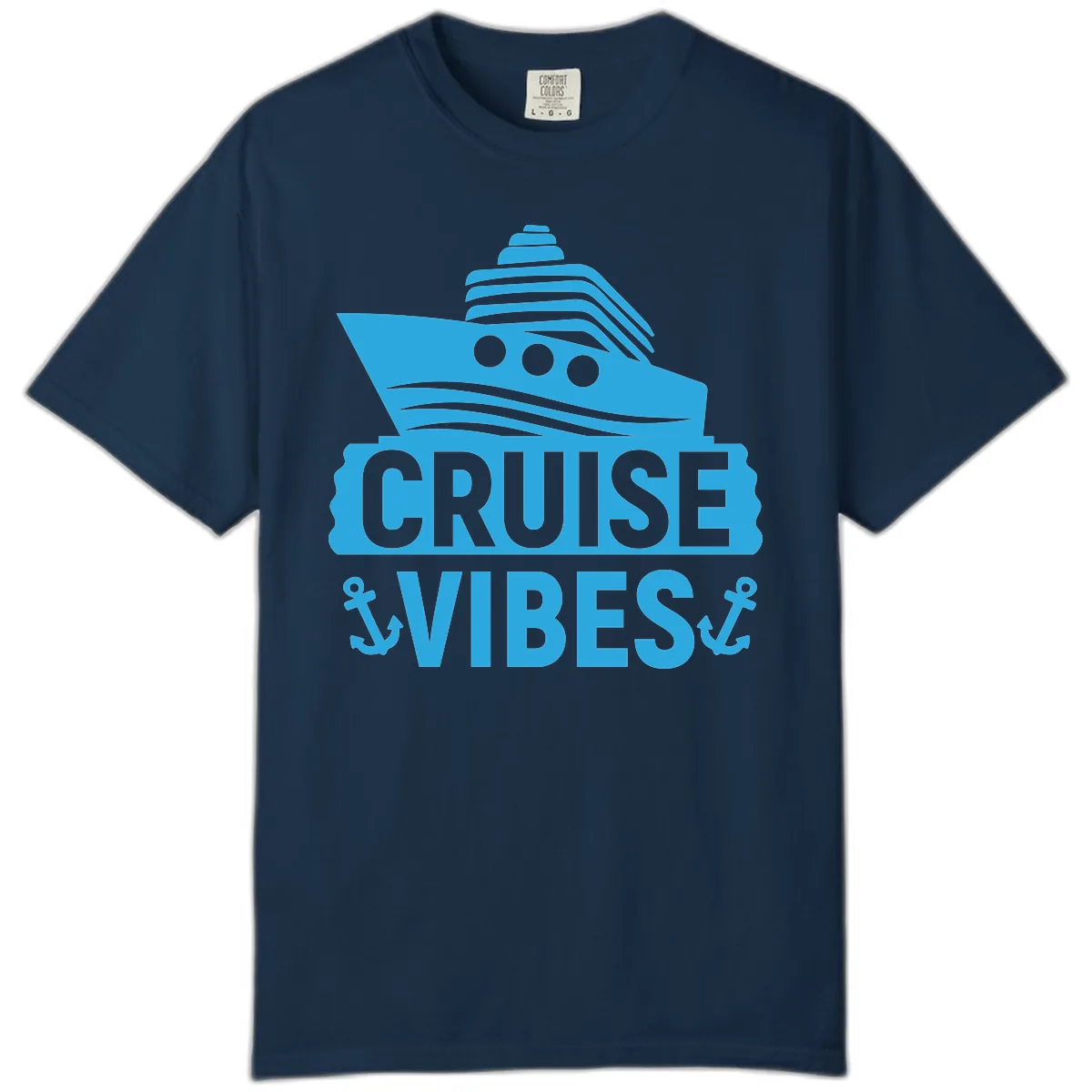 Cruise & Vibes Comfort Color in True Navy