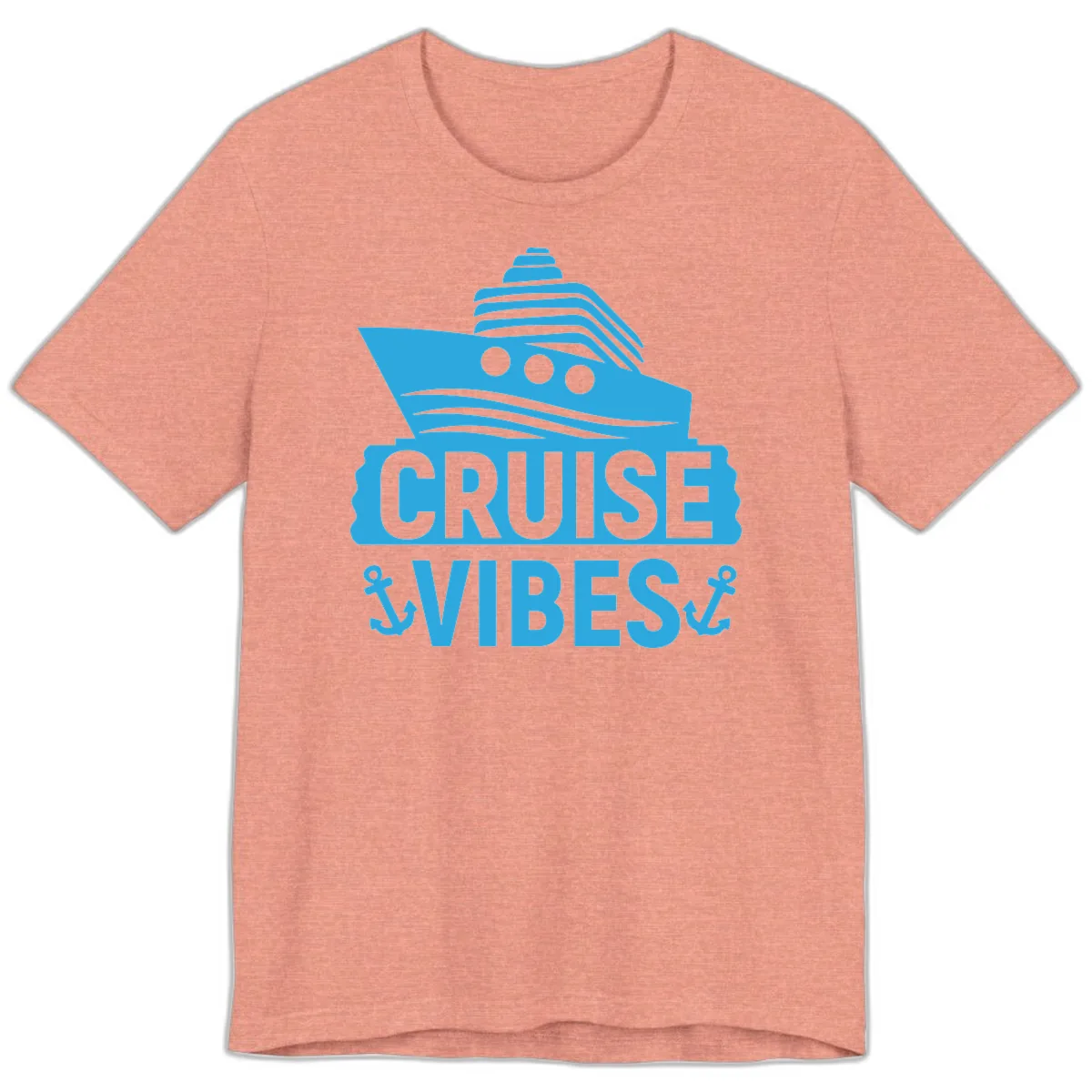 Cruise & Vibes Premium T-Shirt in Heather Sunset