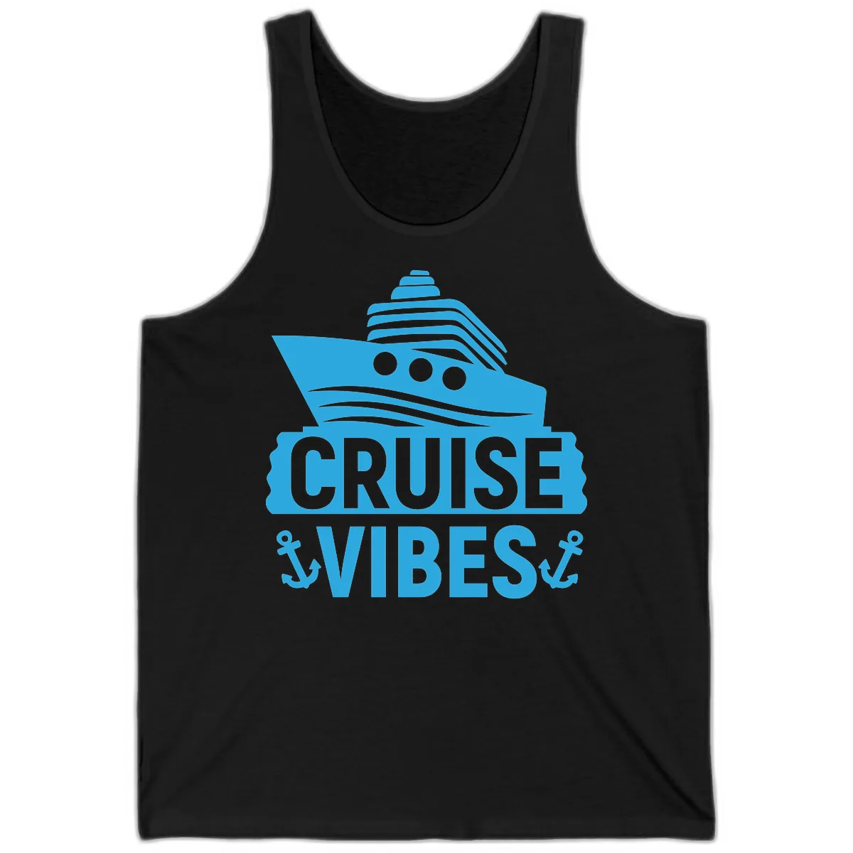 Cruise & Vibes Tank in Black