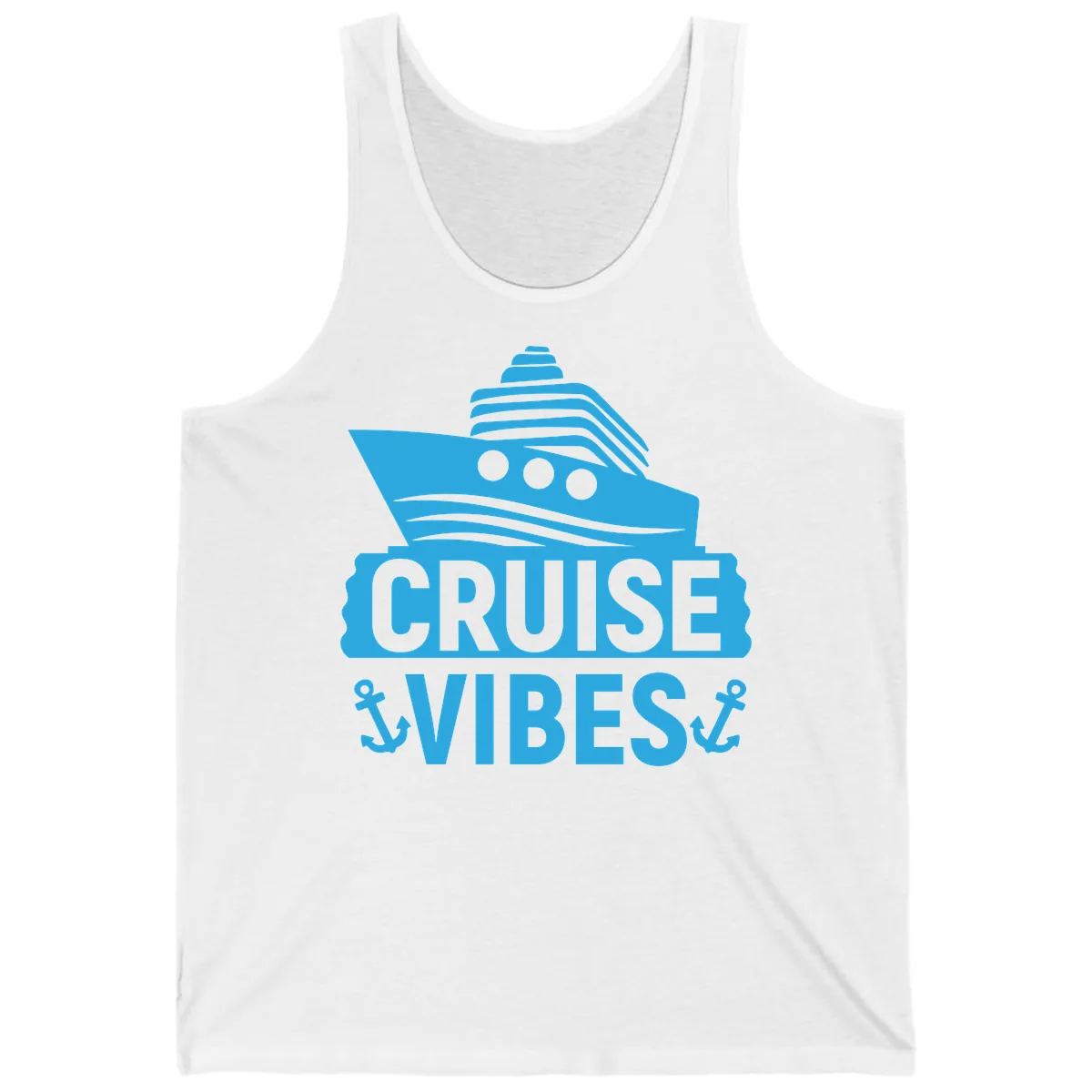 Cruise & Vibes Tank in White
