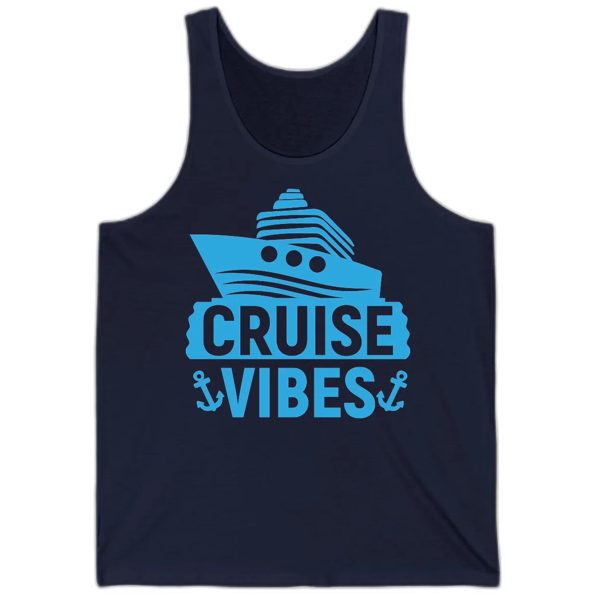 Cruise & Vibes Tank in Navy