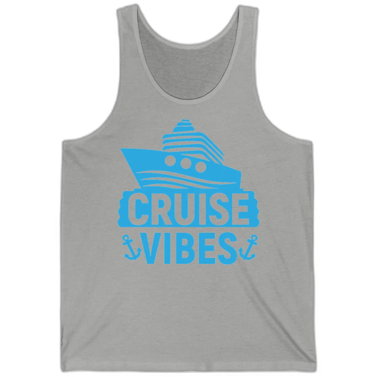 Cruise & Vibes Tank in Athletic Heather