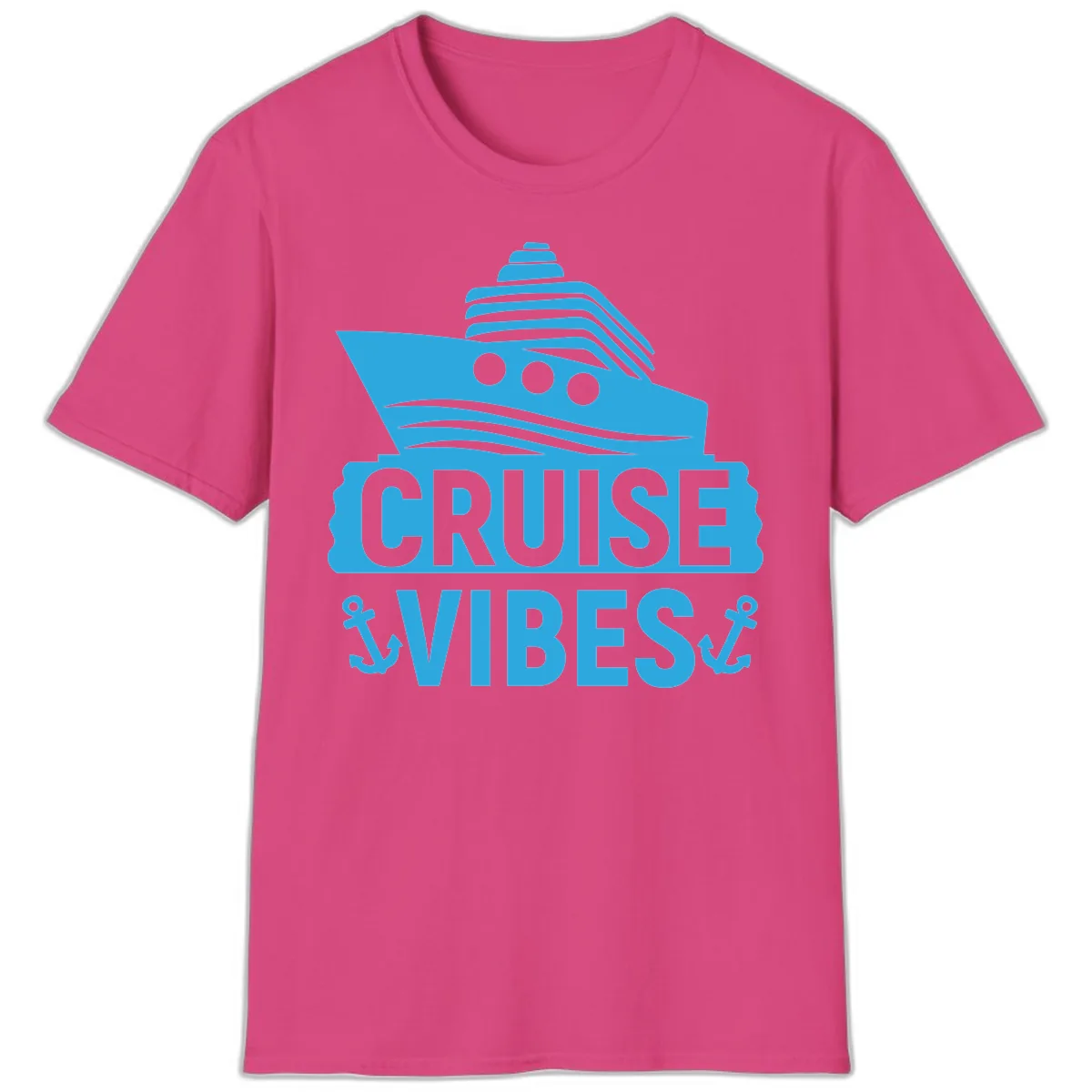 Cruise & Vibes T-Shirt in Heliconia