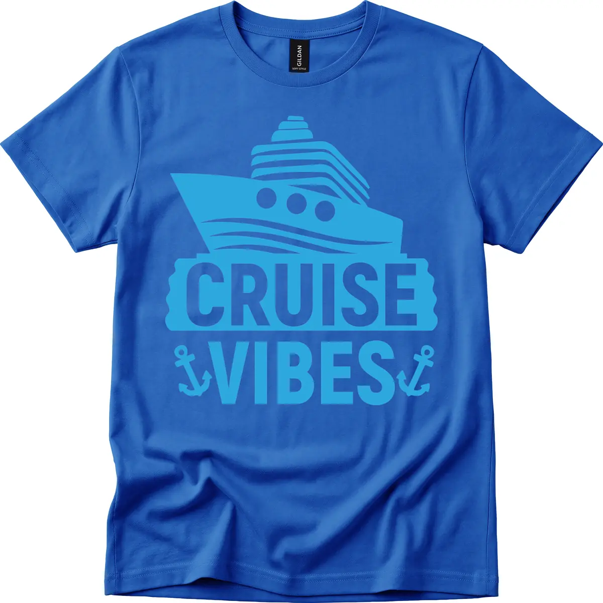 Cruise & Vibes T-Shirt in Royal