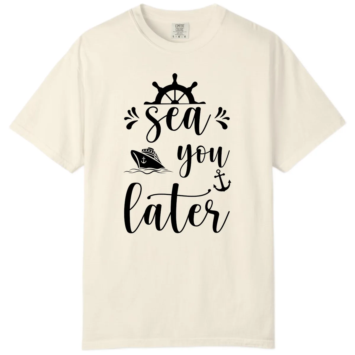 Sea You On The Sails Comfort Color in Ivory
