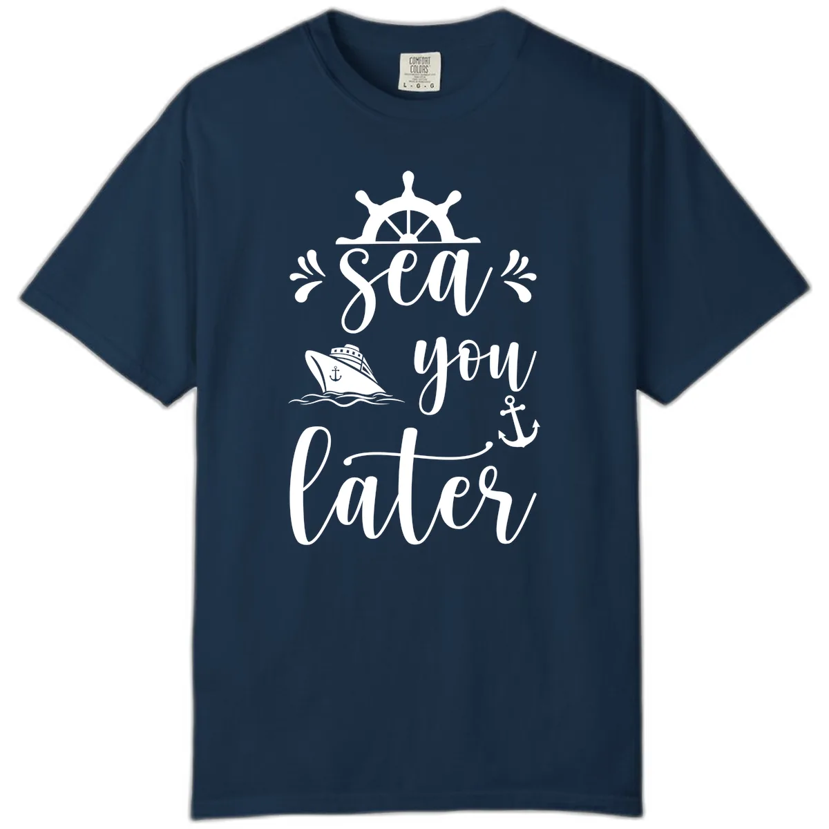 Sea You On The Sails Comfort Color in True Navy