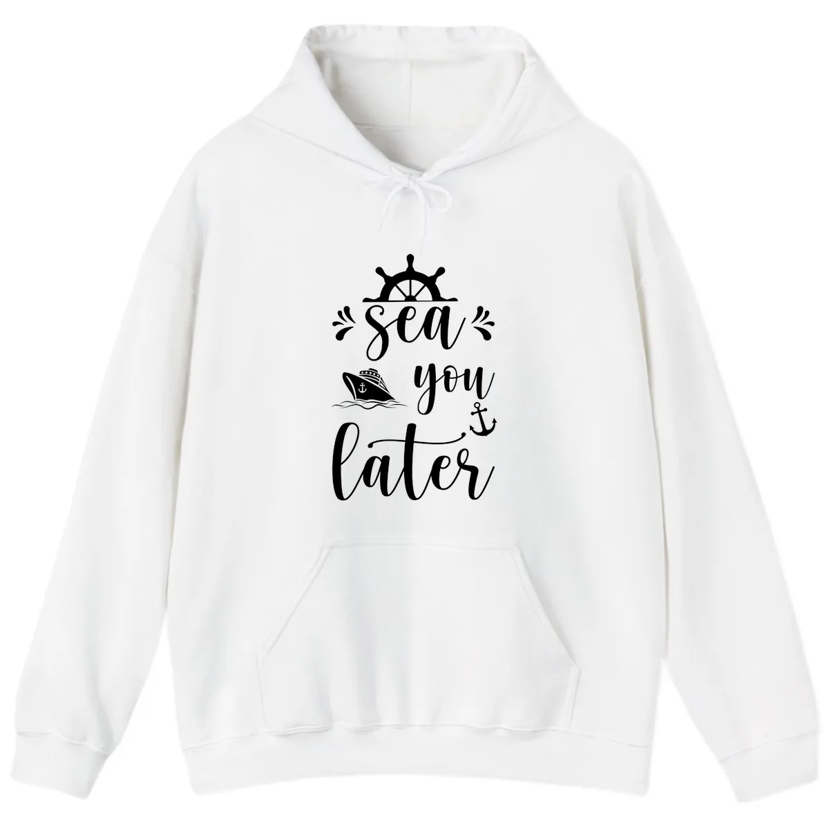 Sea You On The Sails Hoodie in White