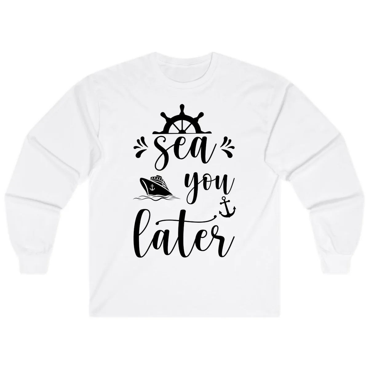 Sea You On The Sails Long Sleeve in White