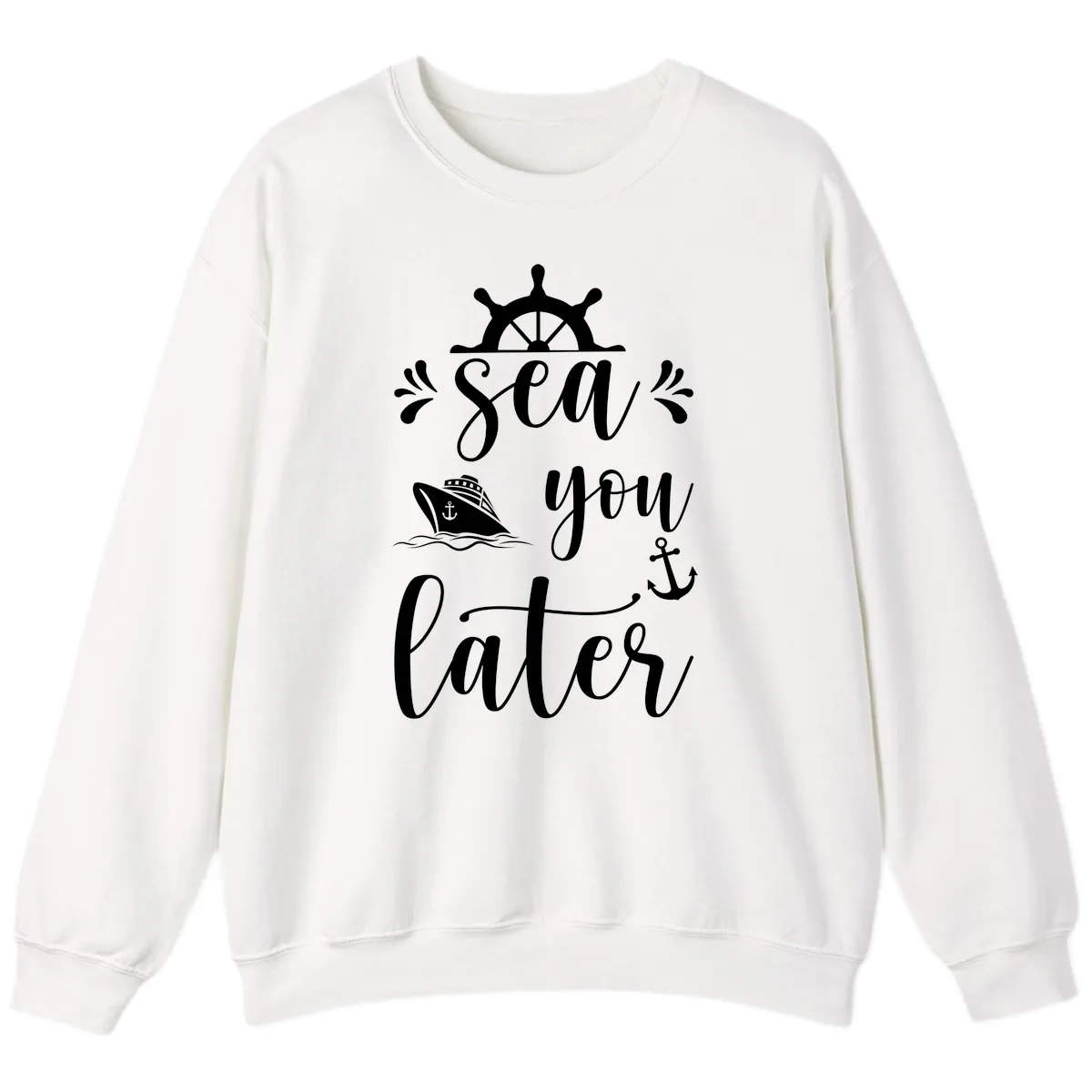 Sea You On The Sails Sweatshirt in White