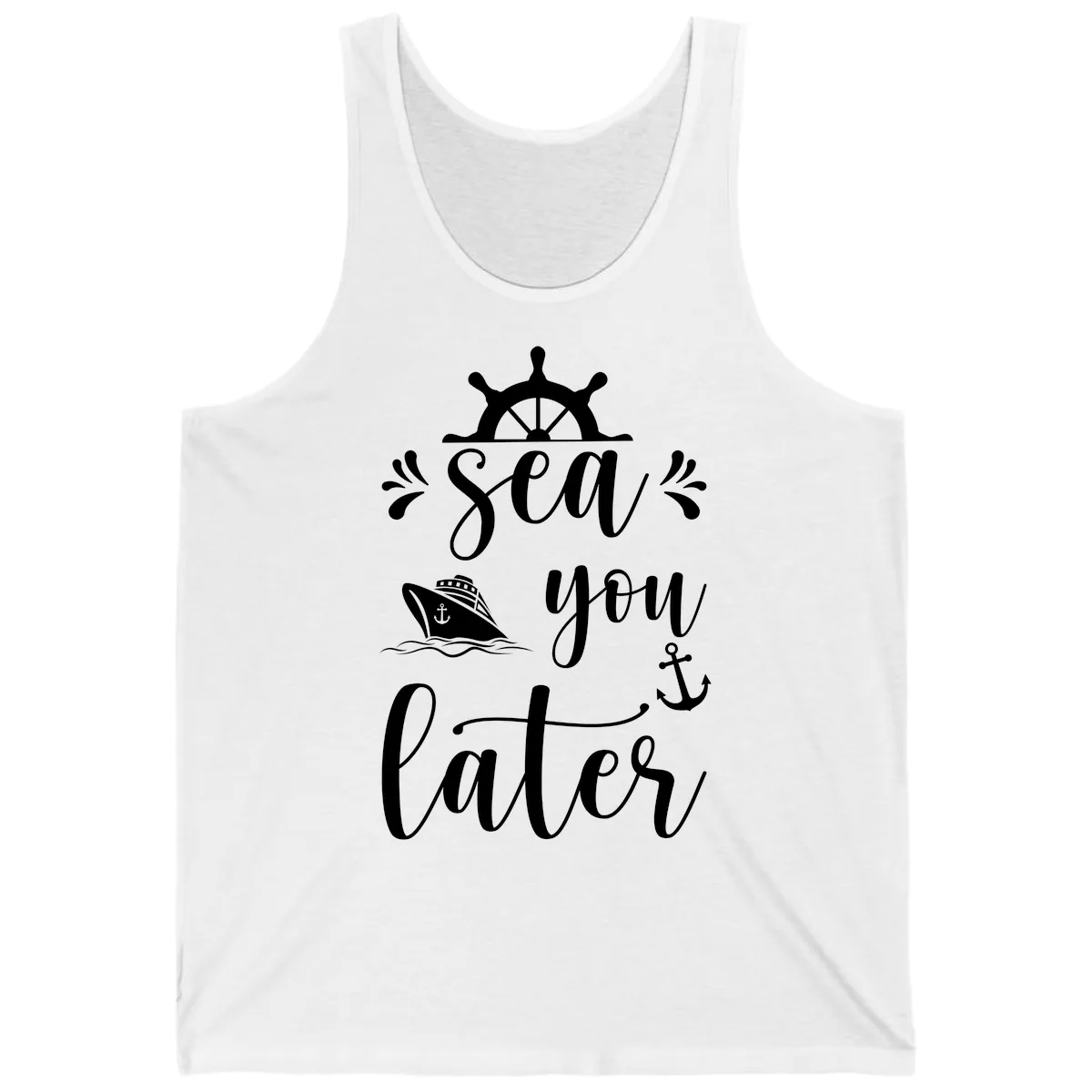 Sea You On The Sails Tank in White