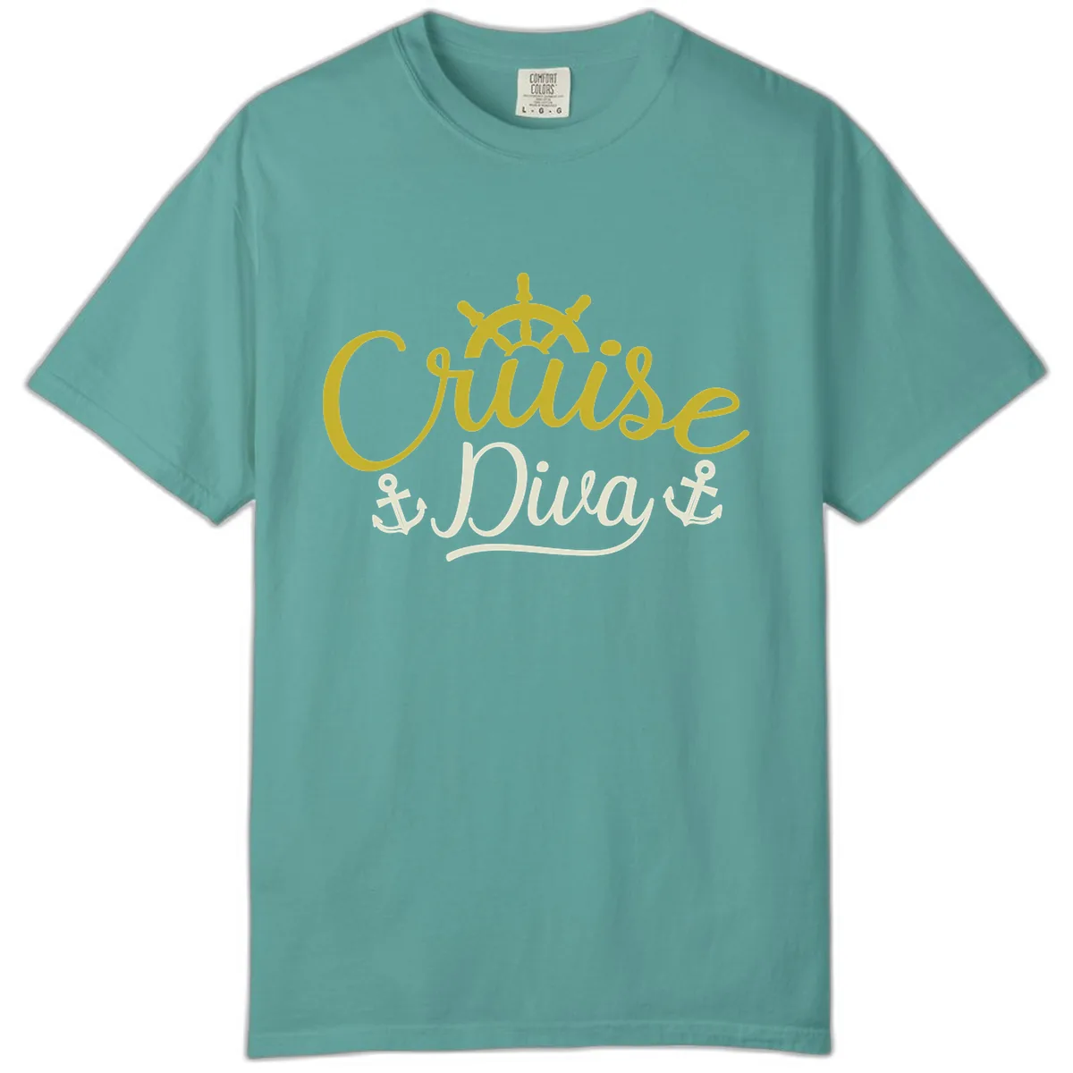 Cruise Diva Nautical Helm Comfort Color in Seafoam