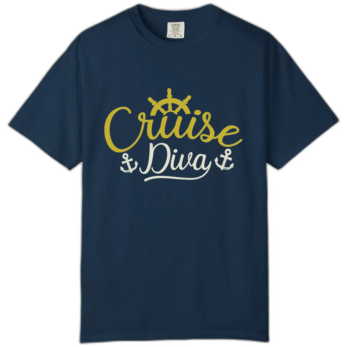 Cruise Diva Nautical Helm Comfort Color in True Navy