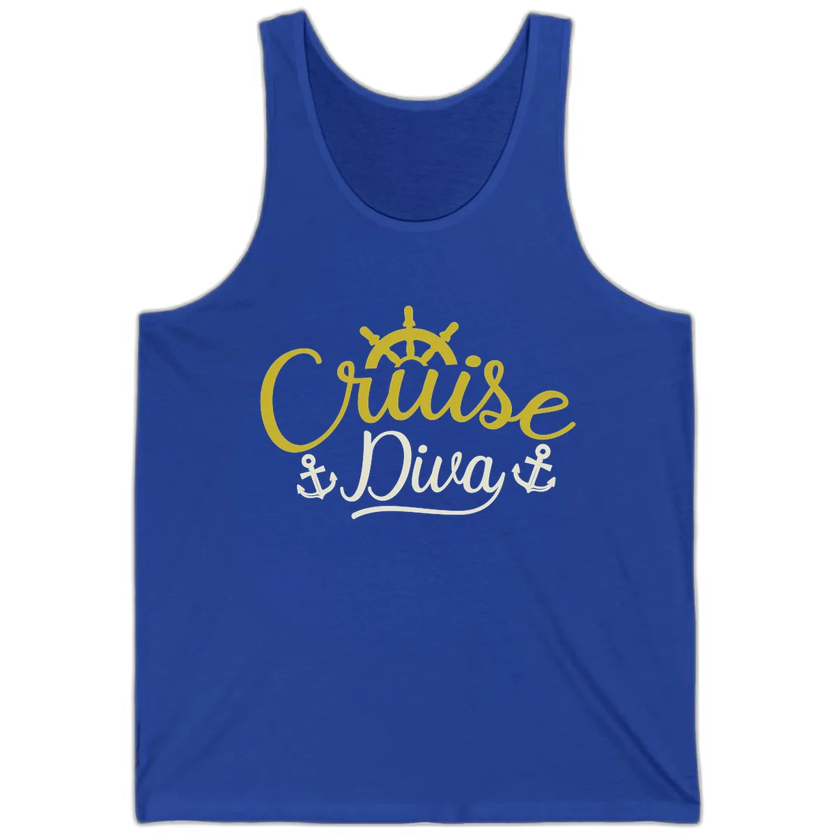 Cruise Diva Nautical Helm Tank in True Royal