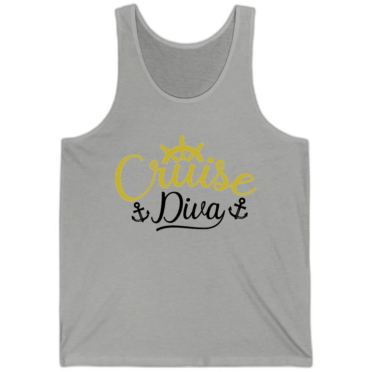 Cruise Diva Nautical Helm Tank in Athletic Heather