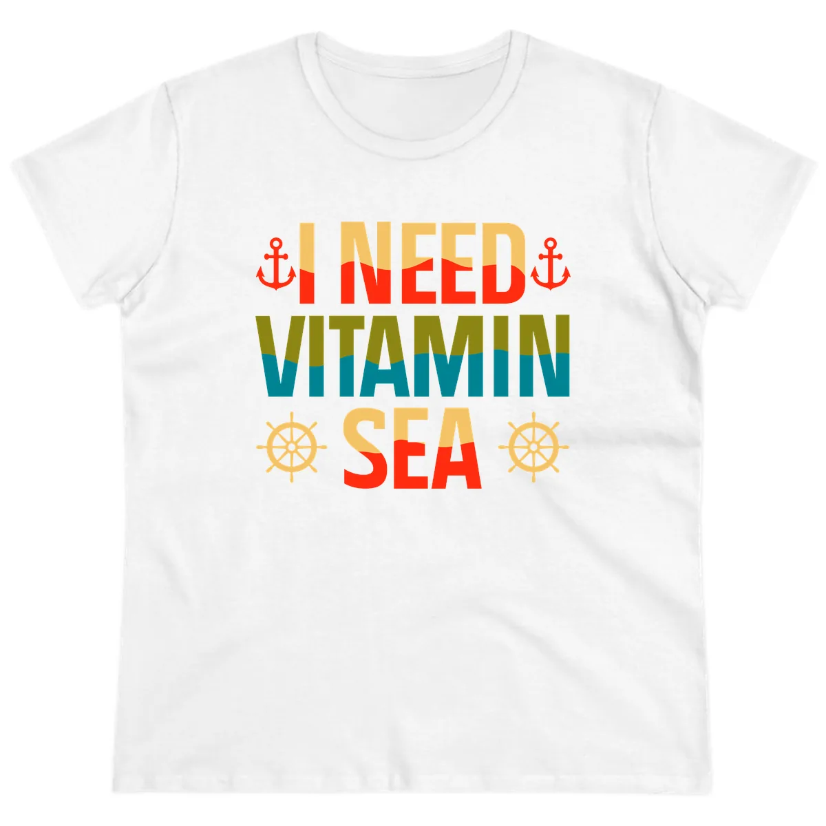 I Need Vitamin Sea Ladies Tee in White