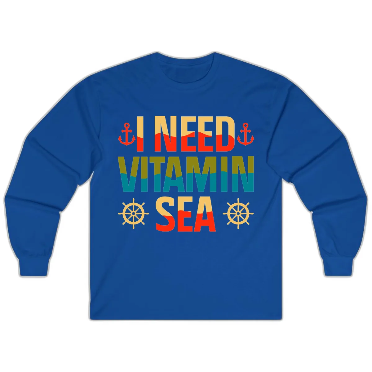 I Need Vitamin Sea Long Sleeve in Royal