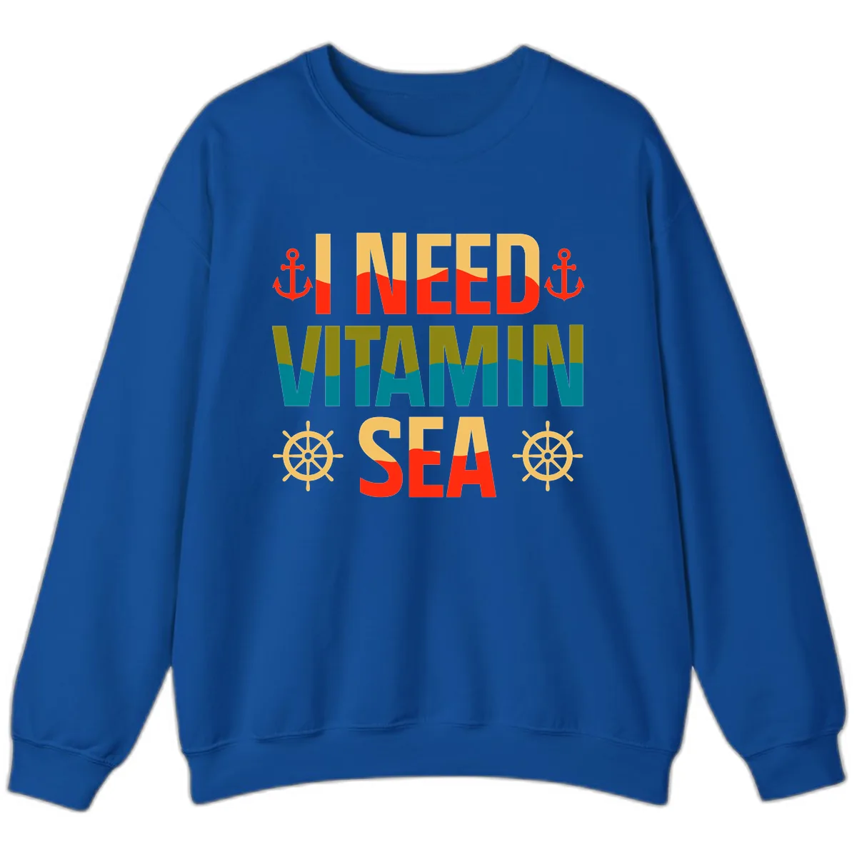 I Need Vitamin Sea Sweatshirt in Royal