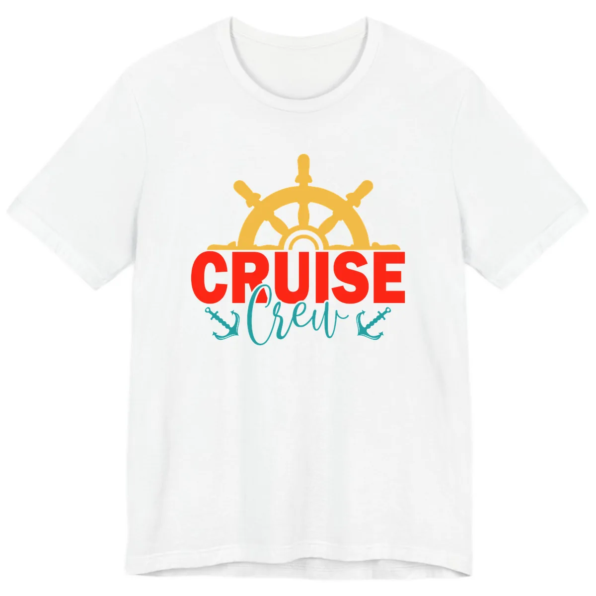 Cruise Shrek Nautical Wheel Design Premium T-Shirt in White