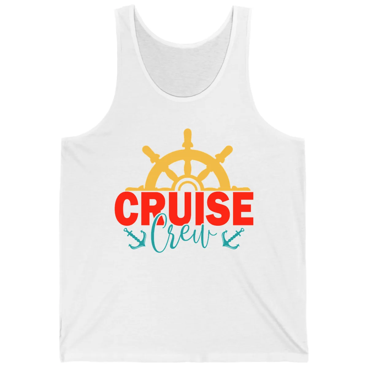 Cruise Shrek Nautical Wheel Design Tank in White
