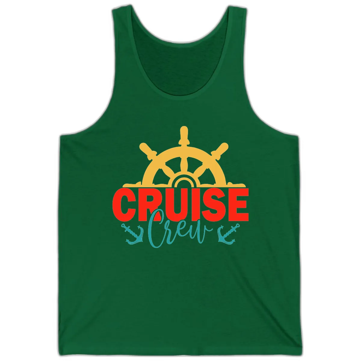 Cruise Shrek Nautical Wheel Design Tank in Kelly