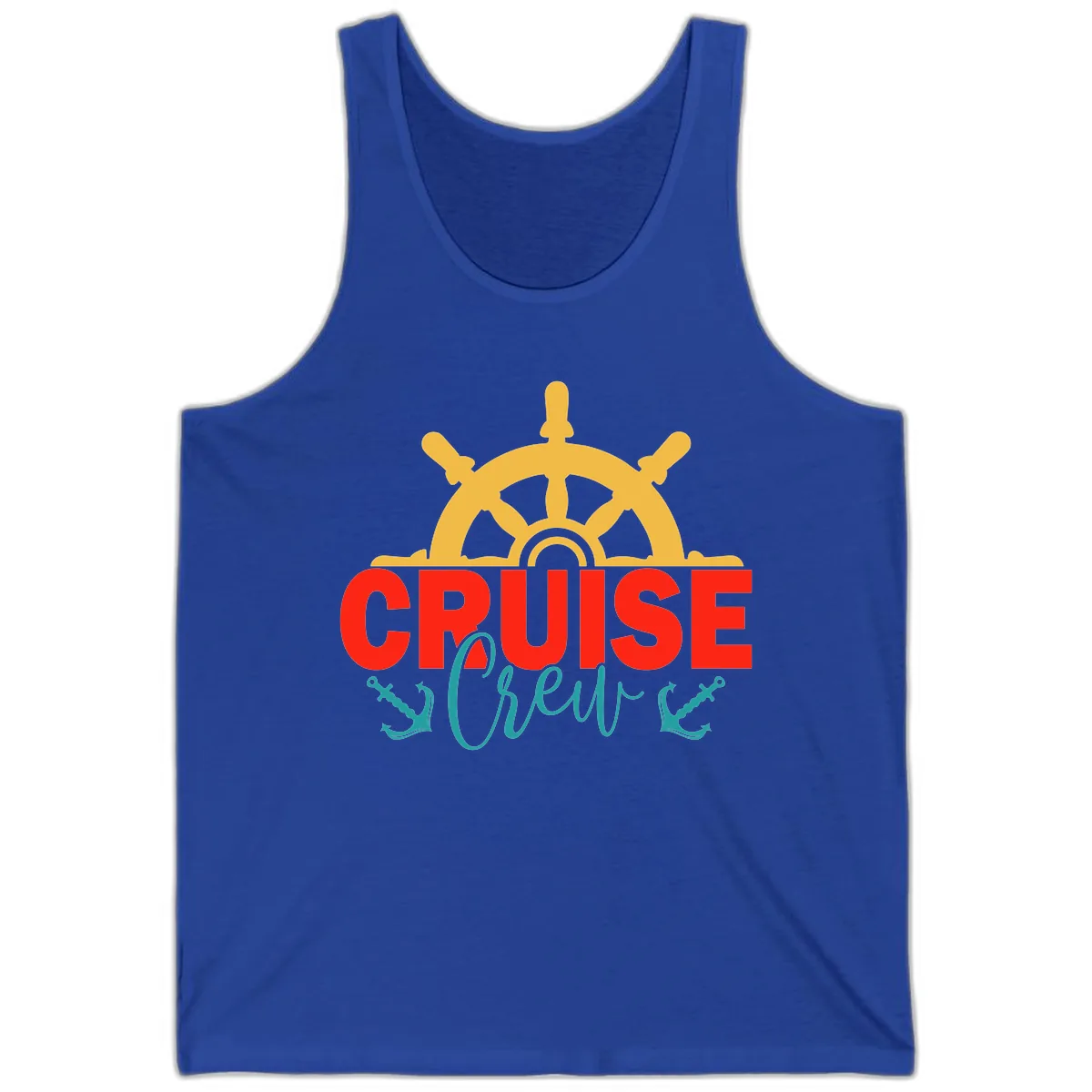 Cruise Shrek Nautical Wheel Design Tank in True Royal