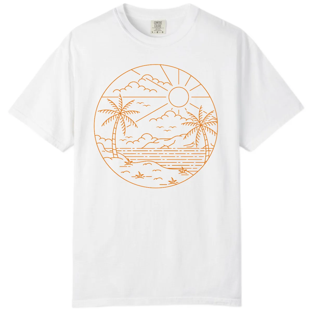 Tropical Paradise Cruise Escape Comfort Color in White