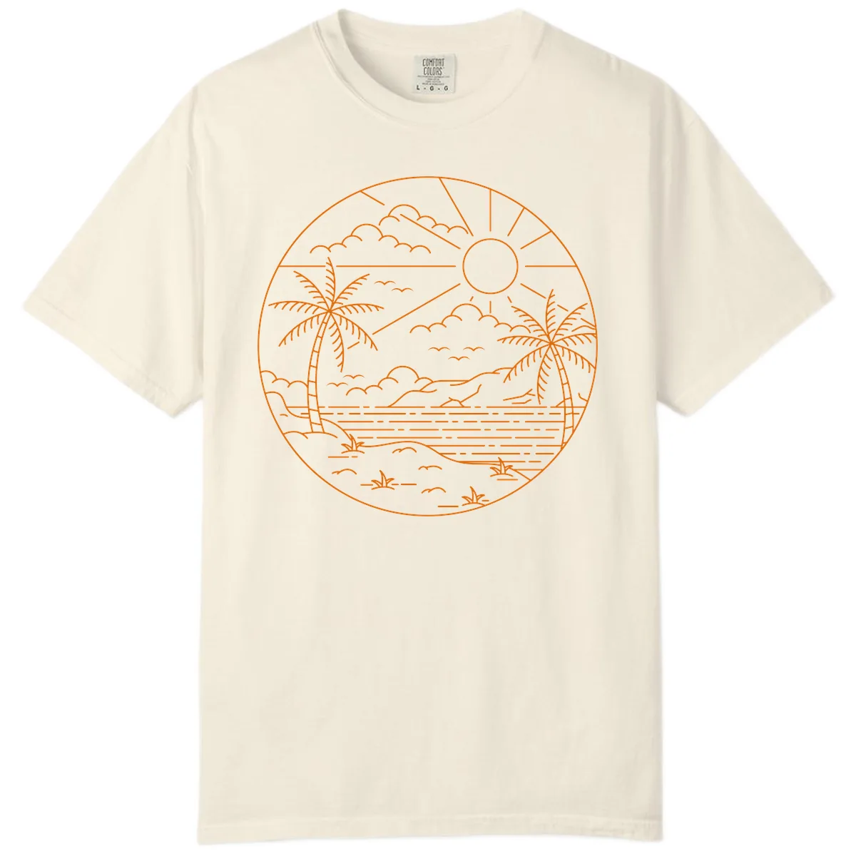 Tropical Paradise Cruise Escape Comfort Color in Ivory