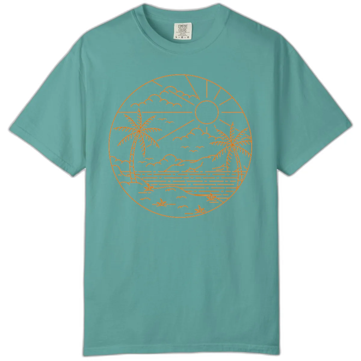 Tropical Paradise Cruise Escape Comfort Color in Seafoam