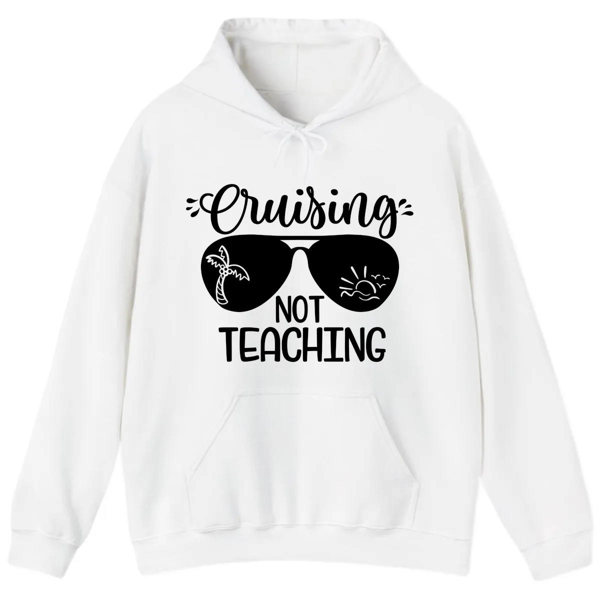 Cruising Not Teaching Hoodie in White